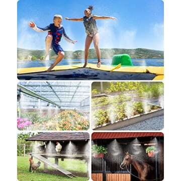 HOMENOTE Misting Cooling System for Patios and Gardens