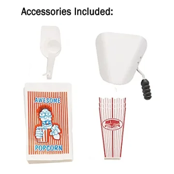 Lincoln Popcorn Machine with Cart for Parties and Home Use