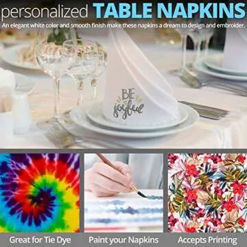 Aunti Em's Kitchen Red Cotton Dinner Napkins Cloth 12 Pack 20x20 100% Natural Oversized Bulk Linens for Dinner, Events, Weddings, Set of 12, Festive Red