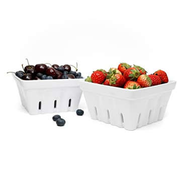 Ceramic Berry Basket for Fresh Fruits and Kitchen Style