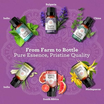 GuruNanda Essential Oils Set 100% Pure Aromatherapy Gift