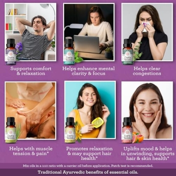 GuruNanda Essential Oils Set 100% Pure Aromatherapy Gift