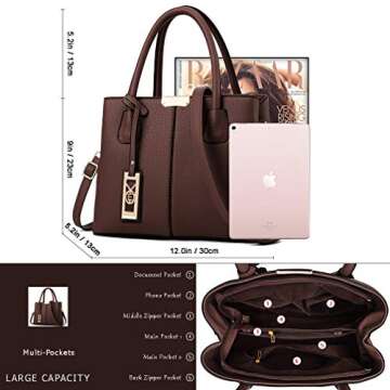 COCIFER Purses and Handbags for Women Shoulder Tote Bags Satchel Shoulder Bag