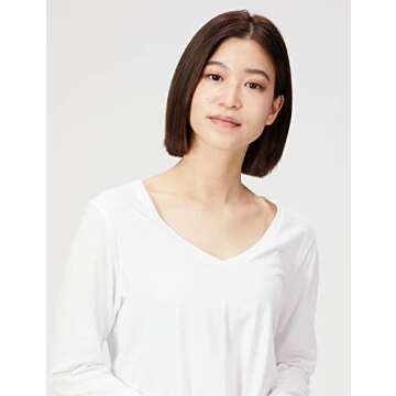 Goodthreads Women's Washed Jersey Cotton Long-Sleeve Tee