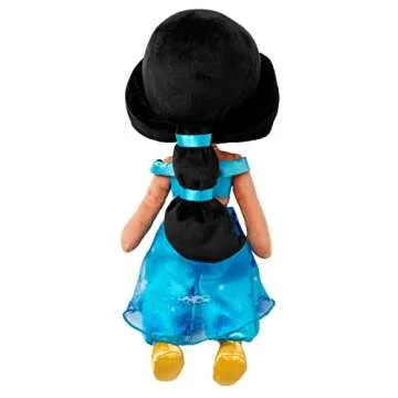 Disney Store Official Princess Plush Doll (Jasmine from Aladdin) Medium 14 Inches, Princess Dolls with Embroidered Features, Plush Toys, Princess Toys for Girls