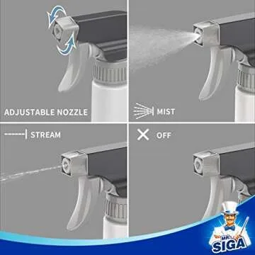 MR.SIGA 24 oz Heavy Duty Spray Bottles for Cleaning