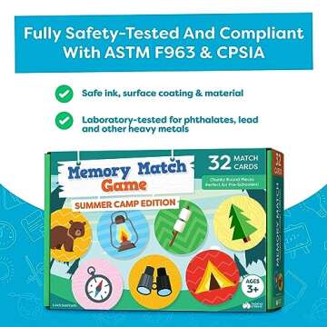 Matching Game for Kids Aged 3-8 - Fun Educational Toy