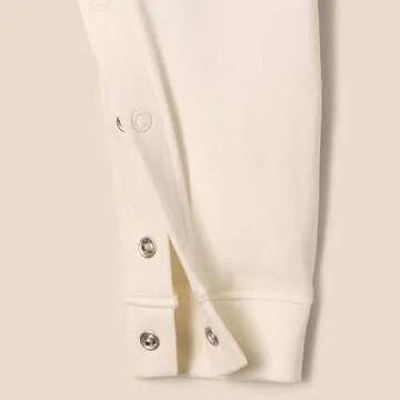 Amazon Essentials x Sofia Grainge Unisex Babies' Sleep and Play Bodysuit, Pack of 2, Ivory/Pink, 6-9 Months