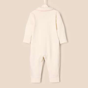 Amazon Essentials x Sofia Grainge Unisex Babies' Sleep and Play Bodysuit, Pack of 2, Ivory/Pink, 6-9 Months