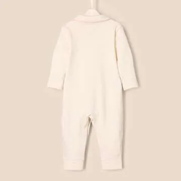 Amazon Essentials x Sofia Grainge Unisex Babies' Sleep and Play Bodysuit, Pack of 2, Ivory/Pink, 6-9 Months