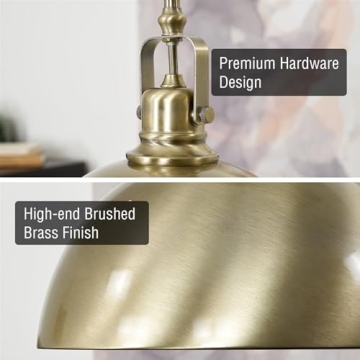 Kira Home Belle 9" Industrial Pendant Light with Adjustable Length