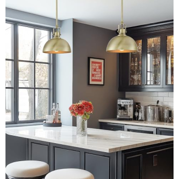 Kira Home Belle 9" Industrial Pendant Light with Adjustable Length