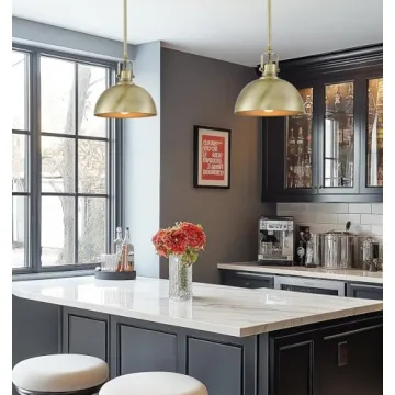 Kira Home Belle 9" Industrial Pendant Light with Adjustable Length