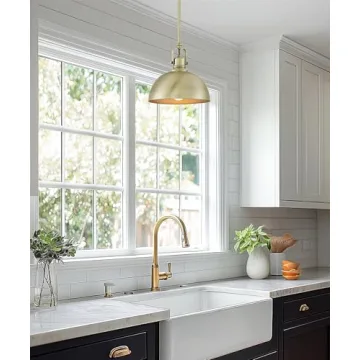 Kira Home Belle 9" Industrial Pendant Light with Adjustable Length