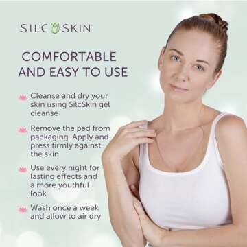 SilcSkin Silicone Chest Wrinkle Patches for Youthful Skin