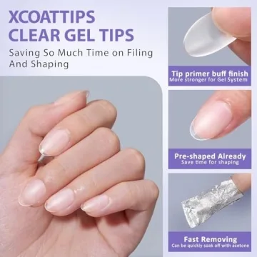 Extra Short Almond Gel Nail Tips - BTArtbox XCOATTIPS