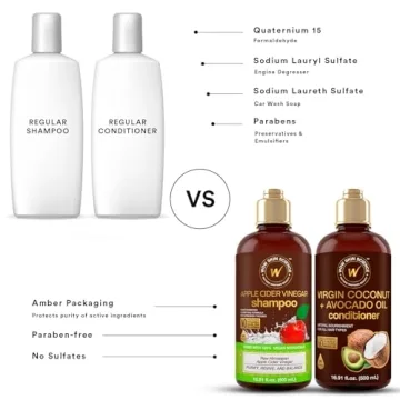 WOW Apple Cider Vinegar Shampoo & Conditioner Set 500ml