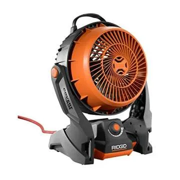 Ridgid R860720B GEN5X 18-Volt Hybrid Cordless & Corded Fan (Battery and Charger Not Included)