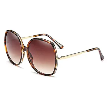 Freckles Mark 70s Oversized Square Sunglasses for Women