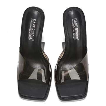 Stylish Cape Robbin Magana High Heels for Women - Black