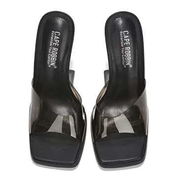 Stylish Cape Robbin Magana High Heels for Women - Black