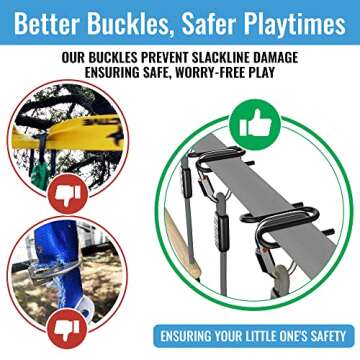 Ninja Warrior Obstacle Course for Kids – 2 x 60 ft, 880 lbs Capacity, 13 Weatherproof Obstacles, B...