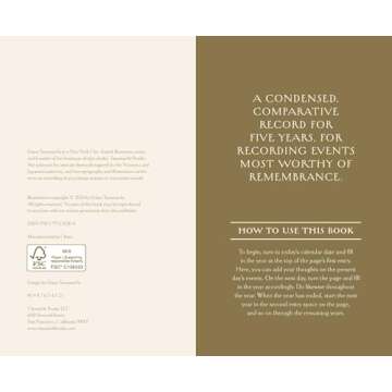 Gilded One Line a Day: A Five-Year Memory Book