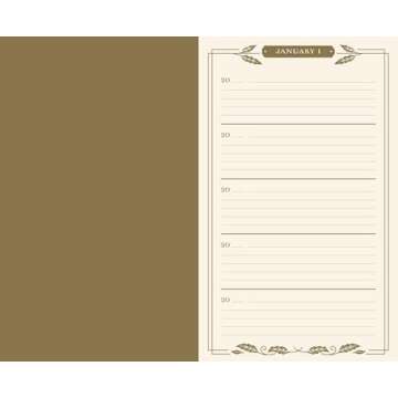 Gilded One Line a Day: A Five-Year Memory Book