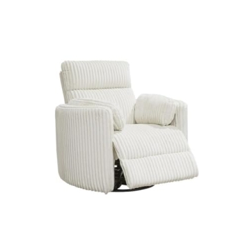 Parker Living Radius Mega Ivory Power Swivel Recliner
