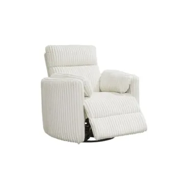 Parker Living Radius Mega Ivory Power Swivel Recliner