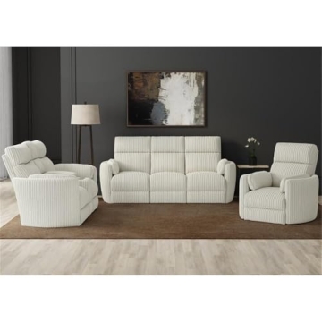 Parker Living Radius Mega Ivory Power Swivel Recliner