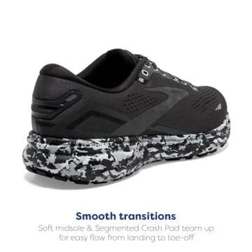 Brooks Women's Ghost 15 Neutral Running Shoe - Ebony/Black/Oyster - 6 Medium