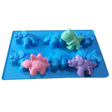 Large Dinosaurs Silicone Fondant Mold Set – Perfect for Baking