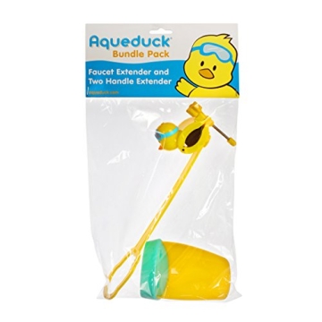 Aqueduck Faucet Handle Extender for Safe Handwashing Fun