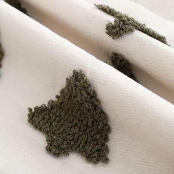 Tosleo Christmas Embroidered Pillow Covers 18 x 18 inch Set of 2 Dark Green Multiple Christmas Trees Throw Pillow Cover Christmas Party Decor Winter Holiday 3D Cushion Case