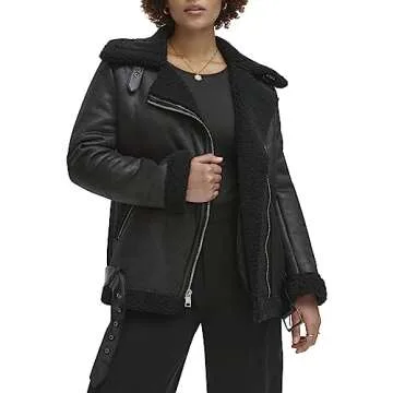 Levi's Women's Cozy Faux Shearling Moto Jacket