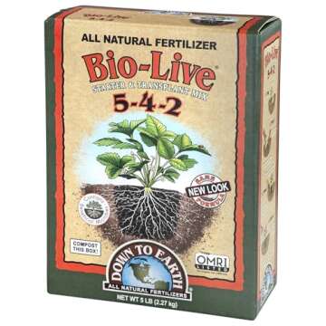 Down to Earth Organic Bio-Live Fertilizer Mix 5-4-2 5 lb