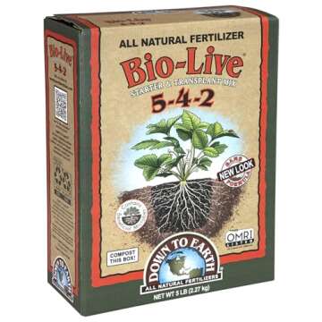 Down to Earth Organic Bio-Live Fertilizer Mix 5-4-2 5 lb