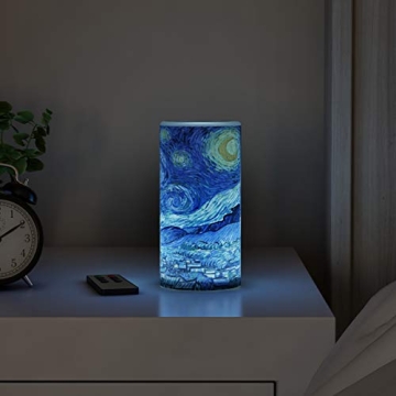 Flameless Candle - Van Gogh Starry Night LED with Remote for Home Décor