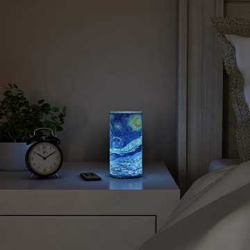 Van Gogh Starry Night Flameless LED Candle with Remote