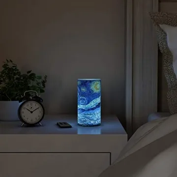 Van Gogh Starry Night Flameless LED Candle with Remote