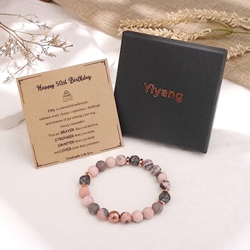 Yiyang 50th Birthday Beaded Bracelet for Women
