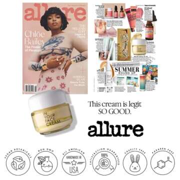 In Your Face CREAM | Smoothes Signs of Fine Lines & Wrinkles | Adds Layers of Hydration | Luxurious Age-Defying Face Moisturizer | CoQ10 & Vitamin C