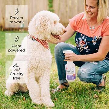 Wondercide - Flea, Tick and Mosquito Spray for Dogs, Cats, and Home - Flea and Tick Killer, Control, Prevention, Treatment - with Natural Essential Oils - 4 oz Rosemary & Cedarwood 2-Pack