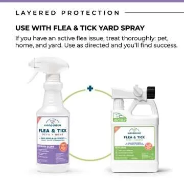 Wondercide - Flea, Tick and Mosquito Spray for Dogs, Cats, and Home - Flea and Tick Killer, Control, Prevention, Treatment - with Natural Essential Oils - 4 oz Rosemary & Cedarwood 2-Pack