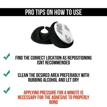 JTek 24-Pack Cord Organizer Strong Adhesive Cable Clips