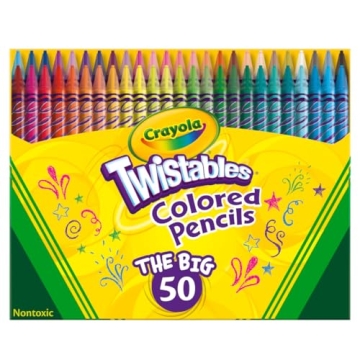 Crayola Twistables 50ct Colored Pencils - No Sharpening Needed