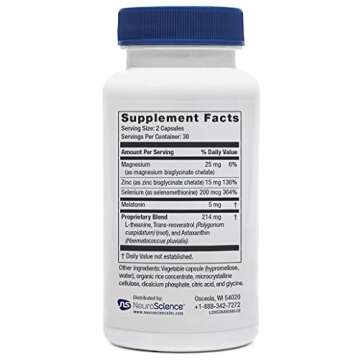 NeuroScience Calm Sleep Aids for Adults - Kavinace OS - Soothing Neuro Immune Support Supplement wit...