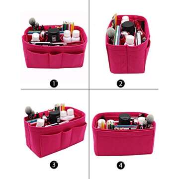 LEXSION Felt Insert Bag Organizer Bag In Bag For Handbag Purse Organizer Fits Speedy Neverful