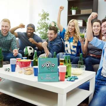 Soccer Ring Lollipops,Individually Wrapped Candy for Birthday Party Favors,football Candy Lollipops Suckers,18 Count